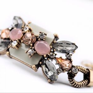 Elegant Gold and Pink Bracelet